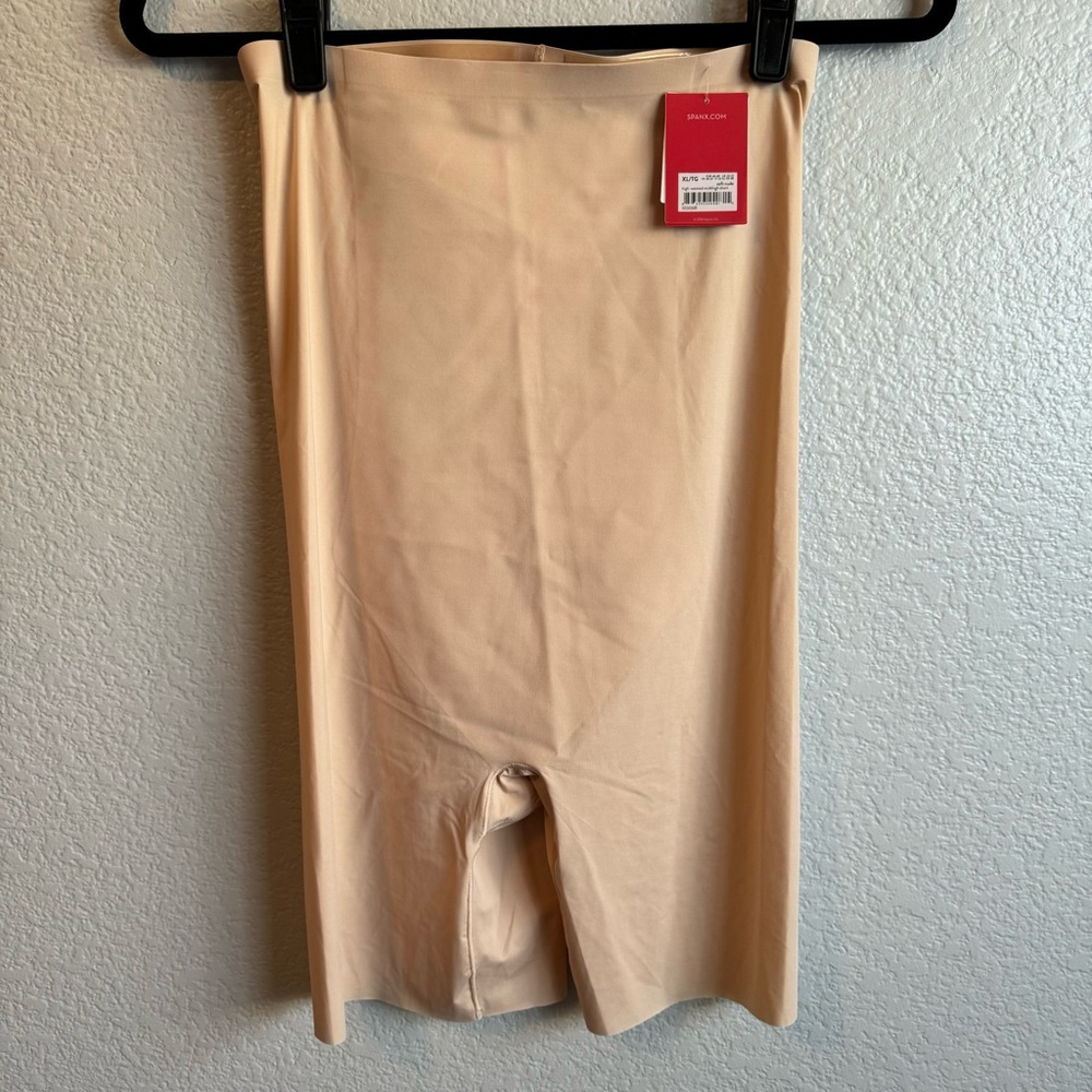 SPANX Womens Nude High-Waisted Mid-Thigh Shorts Size XL Shapewear NWT